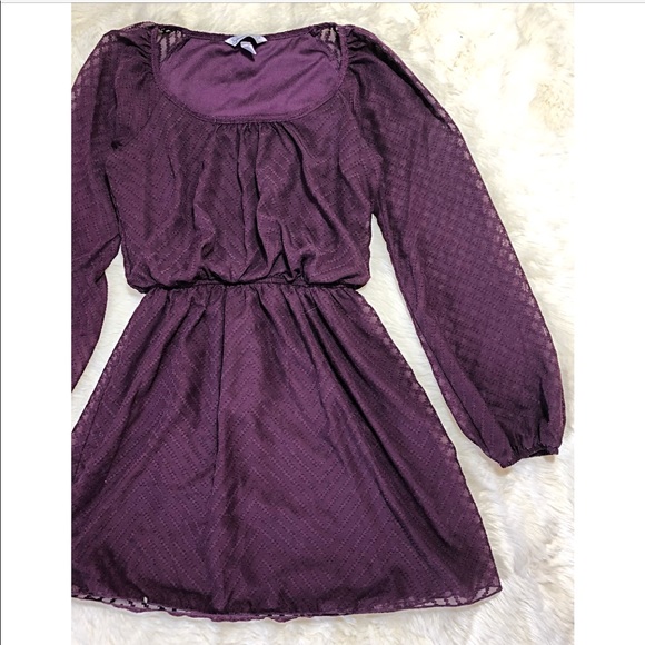 purple fall dress